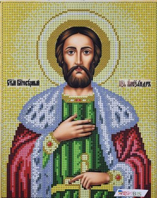 408 Святий Олександр, набір для вишивки бісером іменної ікони 408 фото