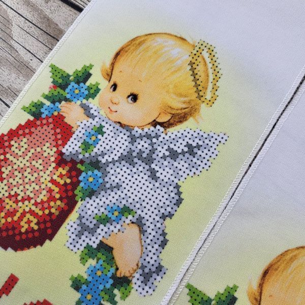 24015 Easter bow for a basket (12*150 cm), bead embroidery kit