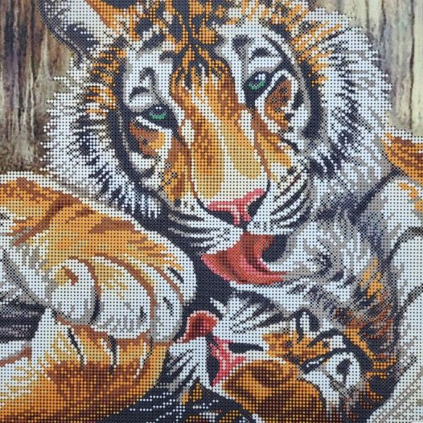 1559 Тигрята, набор для вышивки бисером картины 1559 фото