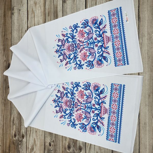 РВВ_058 Large Wedding Towel 190*35 cm with the Tree of Life, bead embroidery kit
