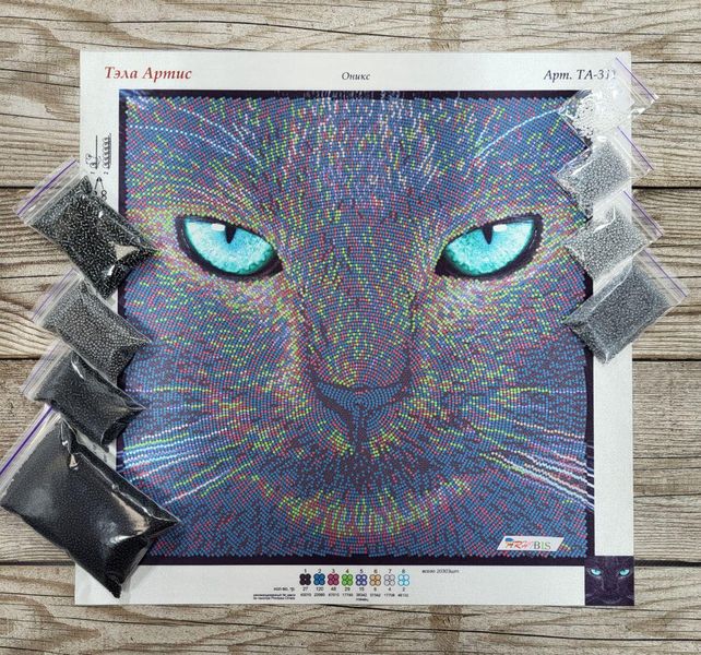 ТА-311 Оникс, набор для вышивки бисером картины с котом ТА-311 фото