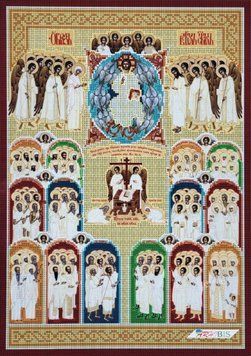 А3-И-526 The Image of All Saints (29,7*42 cm), bead embroidery pattern of the icon