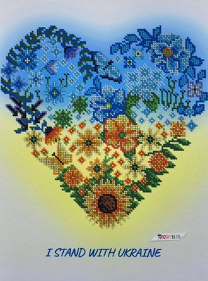А3Н_527 Сердце Украины, набор для вышивки бисером картины А3Н_527 фото