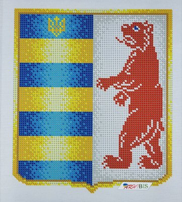 БС 4247 Герб Закарпатской области, набор для вышивки бисером картины БС 4247 фото