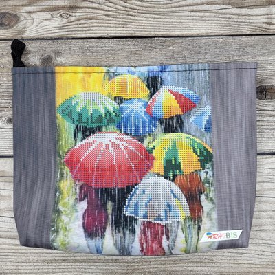 КОС8 Кольорові парасольки, набір для вишивання косметички бісером КОС8 фото