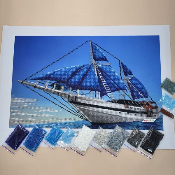 3430 Яхта, набор для вышивки бисером картины 3430 фото