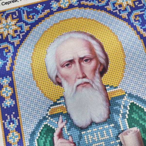 НИК-9308 Святой Сергей, набор для вышивки бисером иконы НИК-9308 фото