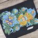КОС147 Patriotic Cosmetic Bag with Flowers (25*20*4 cm), bead embroidery kit