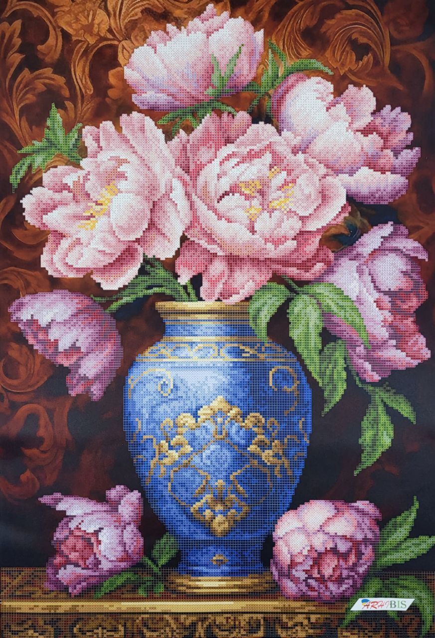 SPRING flower様☆。.:＊・゜専用6点 ЗПК-062 Пионы в вазе (39*57 см), схема для вышивки бисером картины